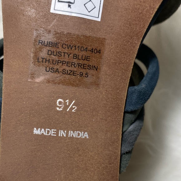 🌟HOST PICK🌟CREVO Footwear by Anthropologie RUBIE LOW HEEL SANDAL Sz 9.5 - Picture 8 of 9